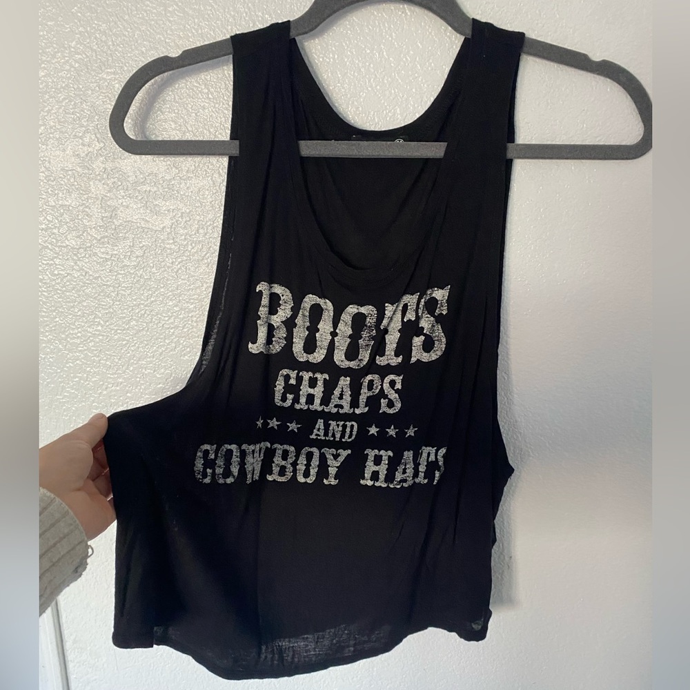 Boots chaps and cowboy hats